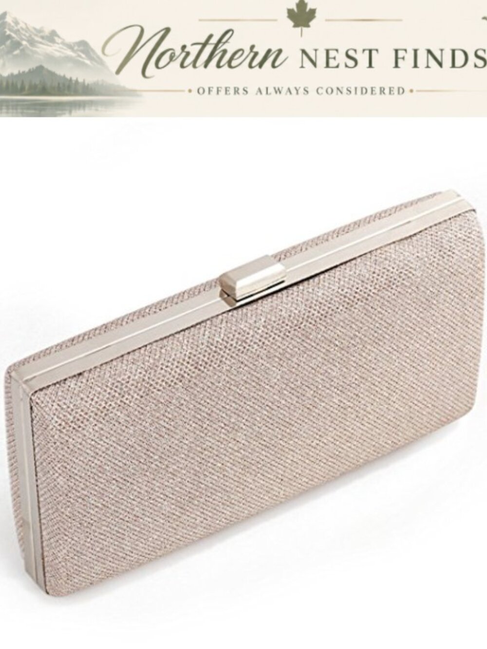 Sparkling Evening Clutch with Detachable Chain Strap for Wedding Party